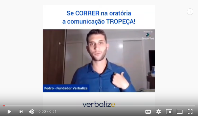 Read more about the article Se CORRRER na oratória a comunicação TROPEÇA!
