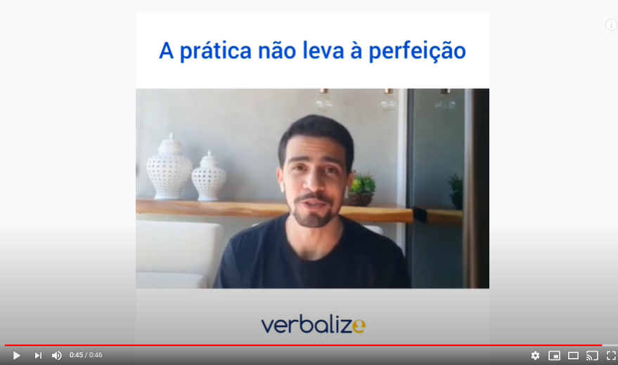 Read more about the article A prática não leva à perfeição